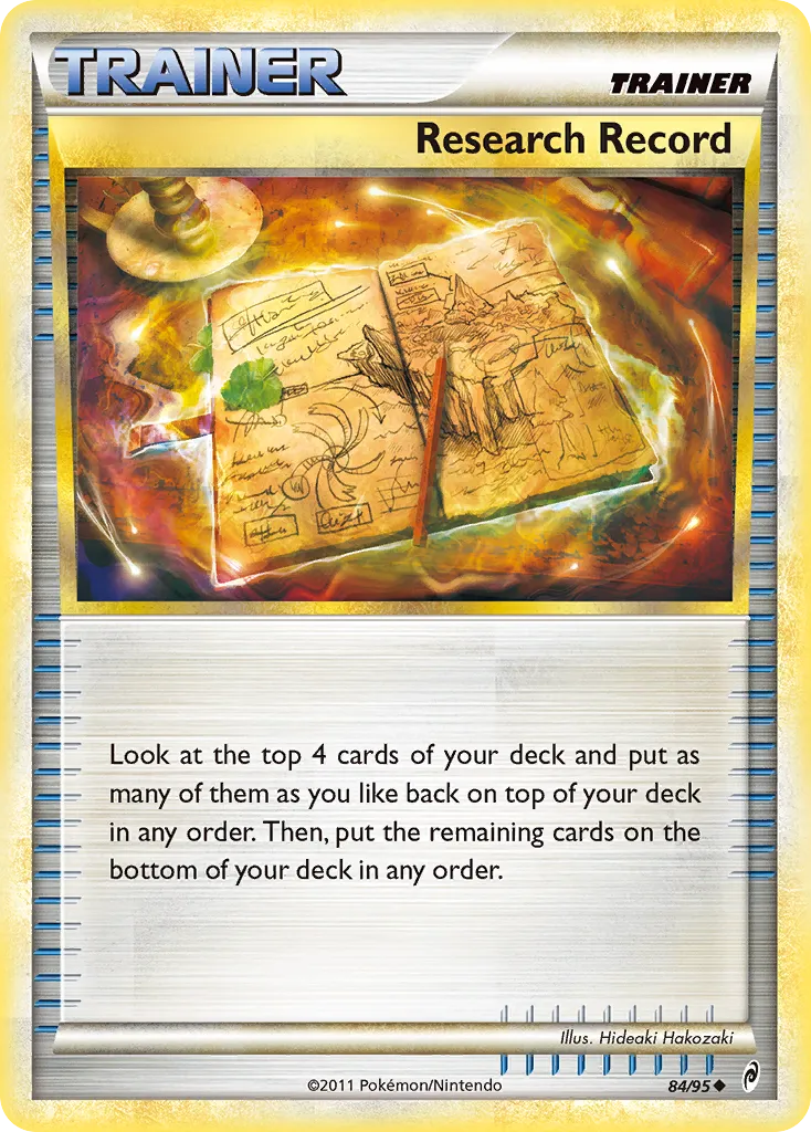 Research Record — Call of Legends — Pokémon