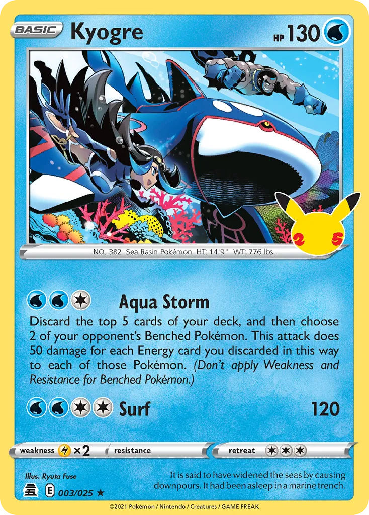 Kyogre — Celebrations — Pokémon