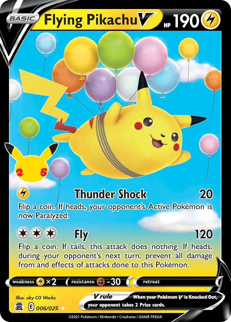 Flying Pikachu V — Celebrations — Pokémon