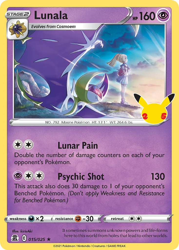 Lunala — Celebrations — Pokémon