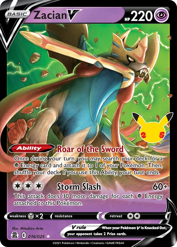 Zacian V — Celebrations — Pokemon
