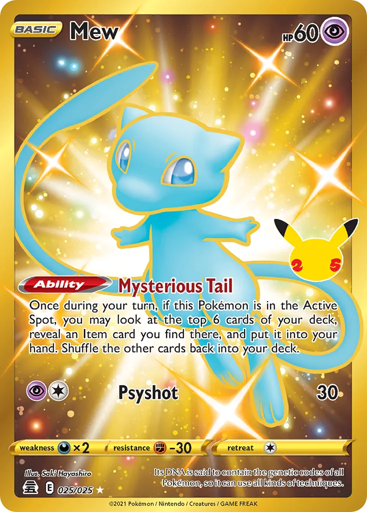Mew from Celebrations - Pokemon