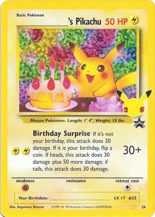______'s Pikachu — Celebrations: Classic Collection — Pokémon