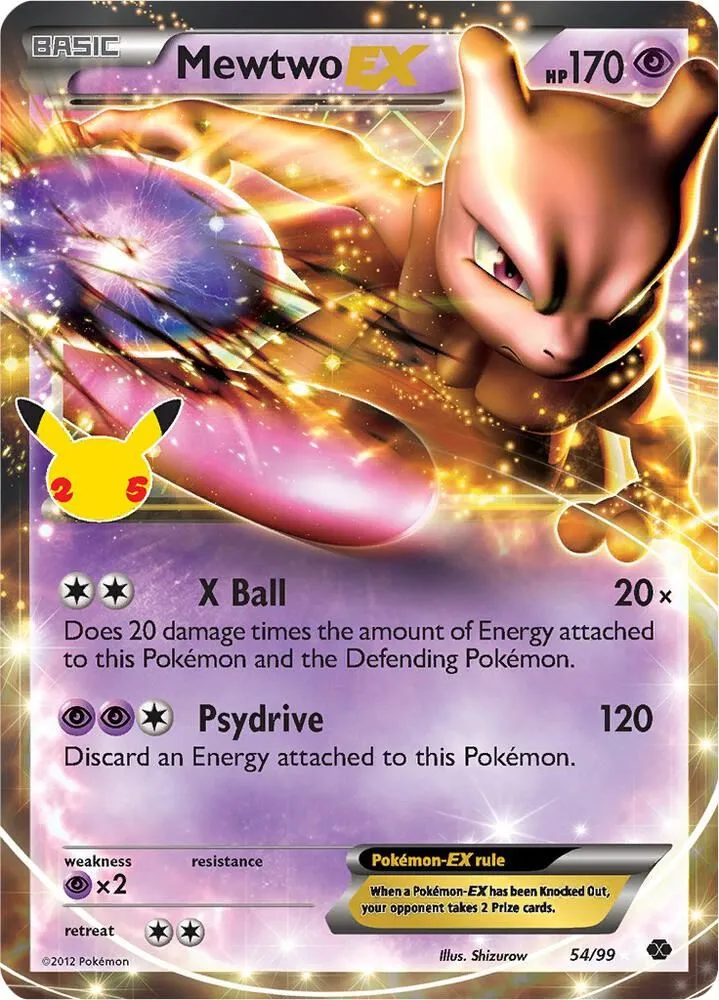 Mewtwo EX — Celebrations: Classic Collection — Pokemon