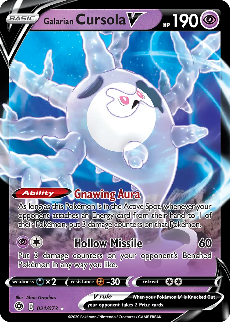Galarian Cursola V — Champion's Path — Pokémon
