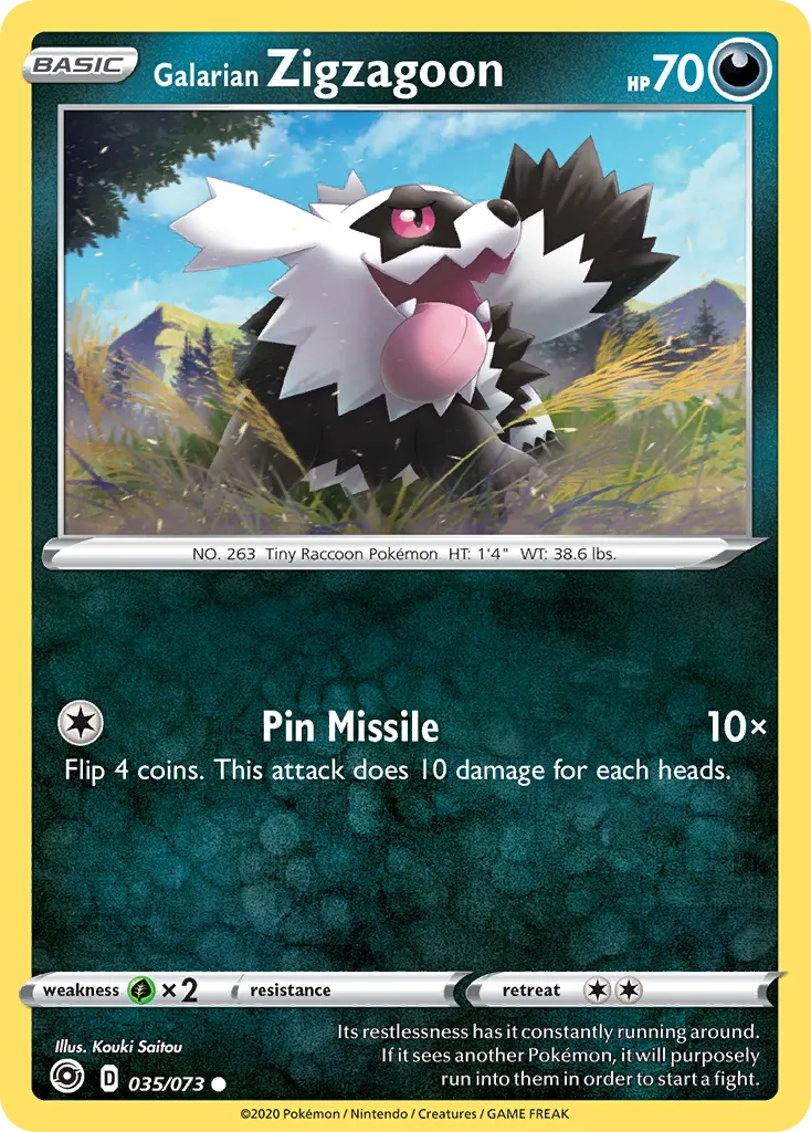 Galarian Zigzagoon — Champion's Path — Pokémon