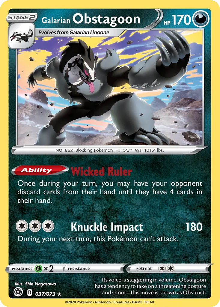 Galarian Obstagoon — Champion's Path — Pokémon