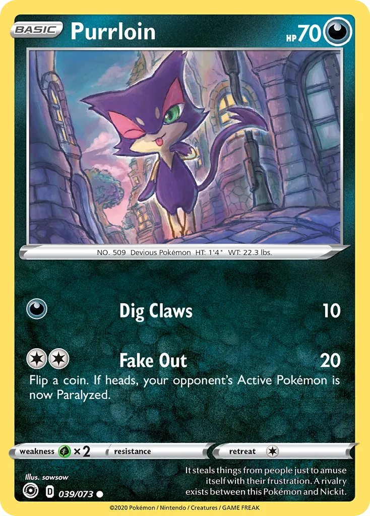 Purrloin — Champion's Path — Pokémon