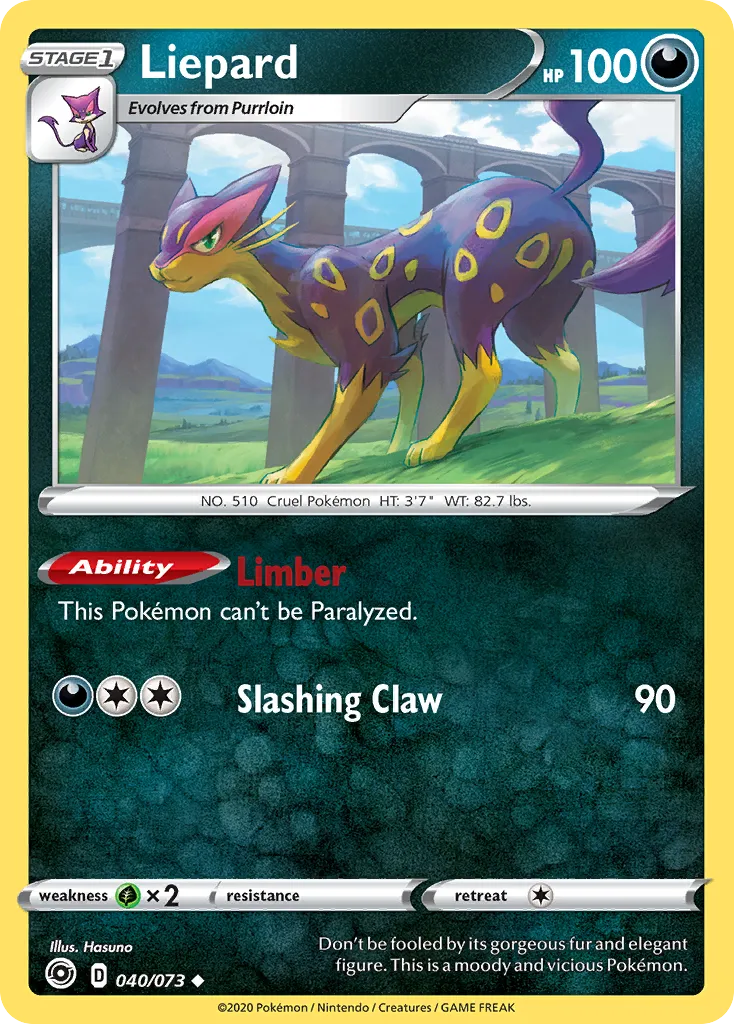 Liepard — Champion's Path — Pokémon
