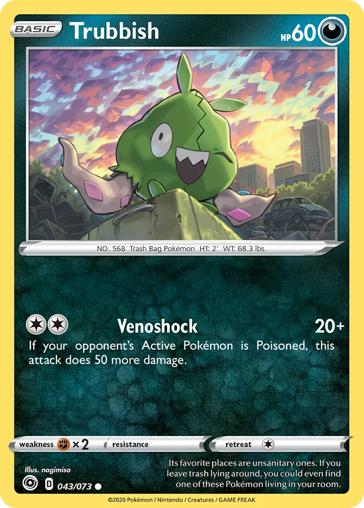 Trubbish from Champion's Path - Pokemon