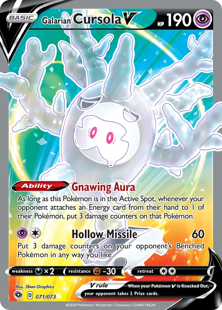 Galarian Cursola V from Champion's Path - Pokemon
