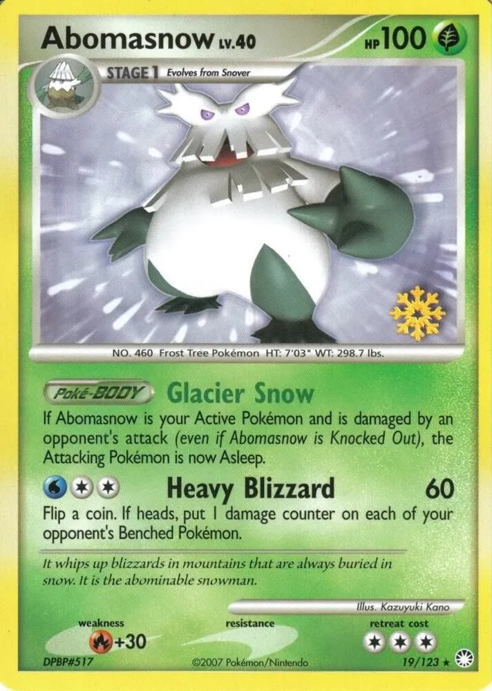 Abomasnow — Countdown Calendar Promos — Pokemon