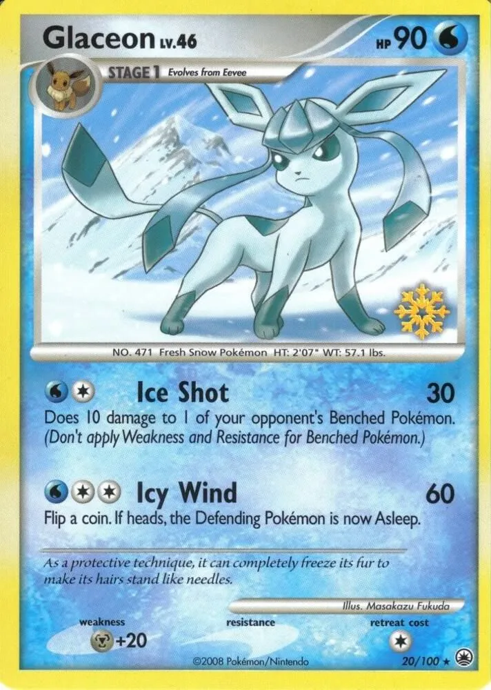 Glaceon — Countdown Calendar Promos — Pokemon
