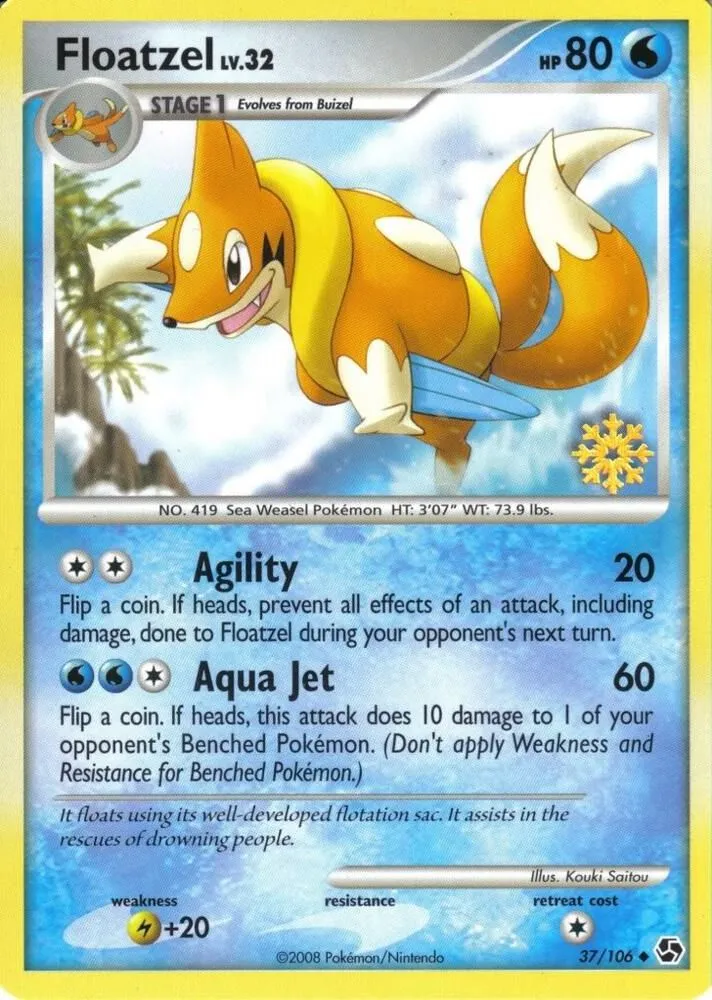 Floatzel — Countdown Calendar Promos — Pokemon