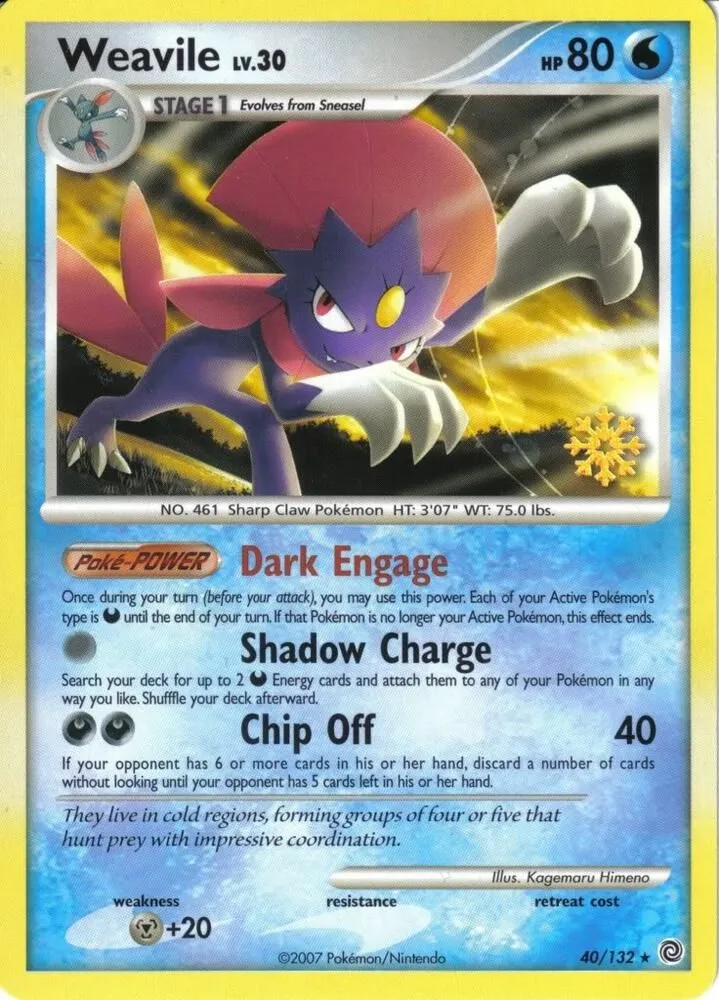 Weavile — Countdown Calendar Promos — Pokemon