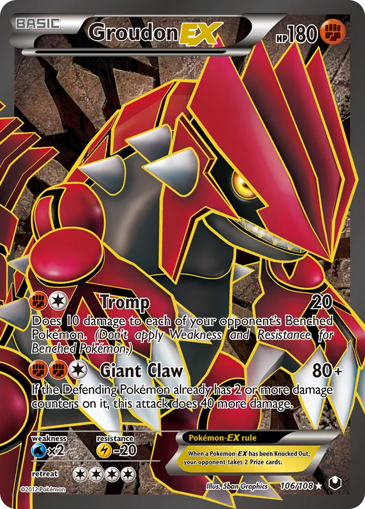 Groudon EX — Dark Explorers — Pokemon