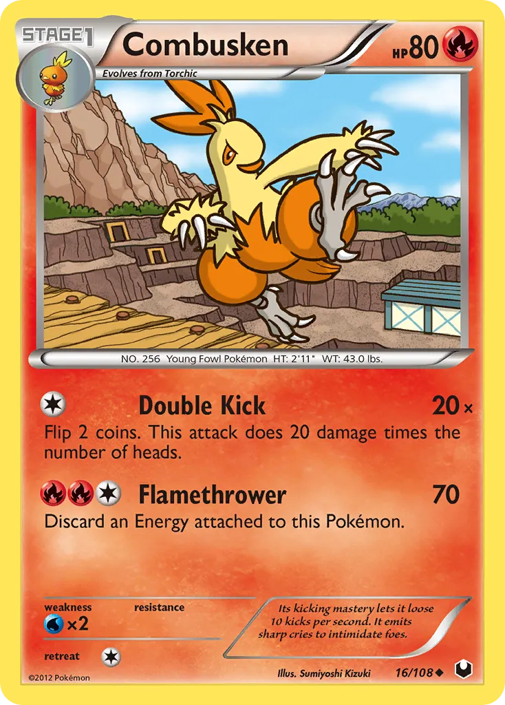 Combusken — Dark Explorers — Pokémon