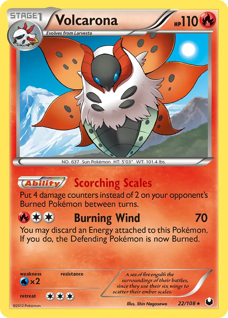 Volcarona — Dark Explorers — Pokemon