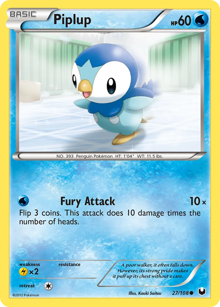 Piplup — Dark Explorers — Pokemon