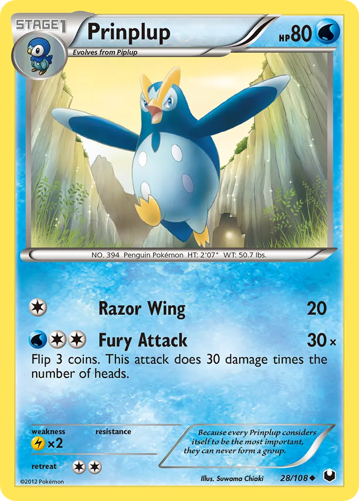 Prinplup — Dark Explorers — Pokemon