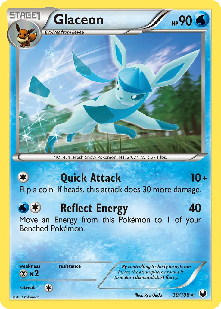 Glaceon — Dark Explorers — Pokémon