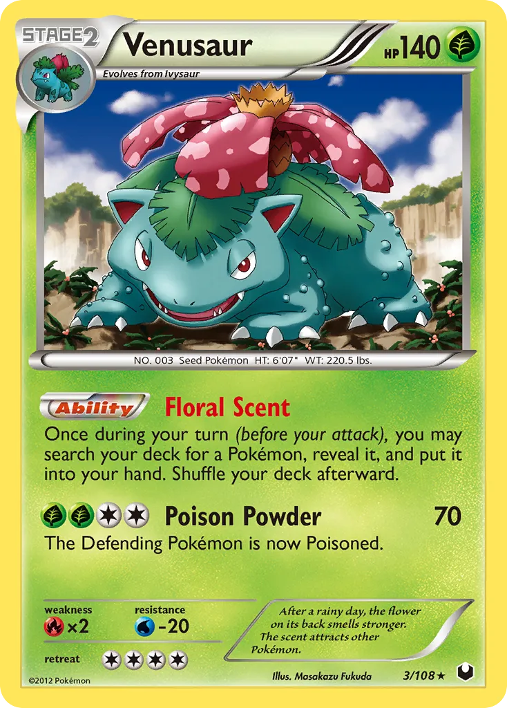 Venusaur — Dark Explorers — Pokemon