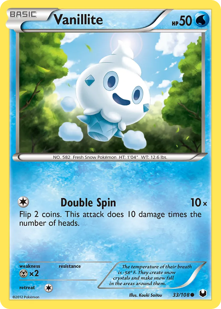 Vanillite — Dark Explorers — Pokémon