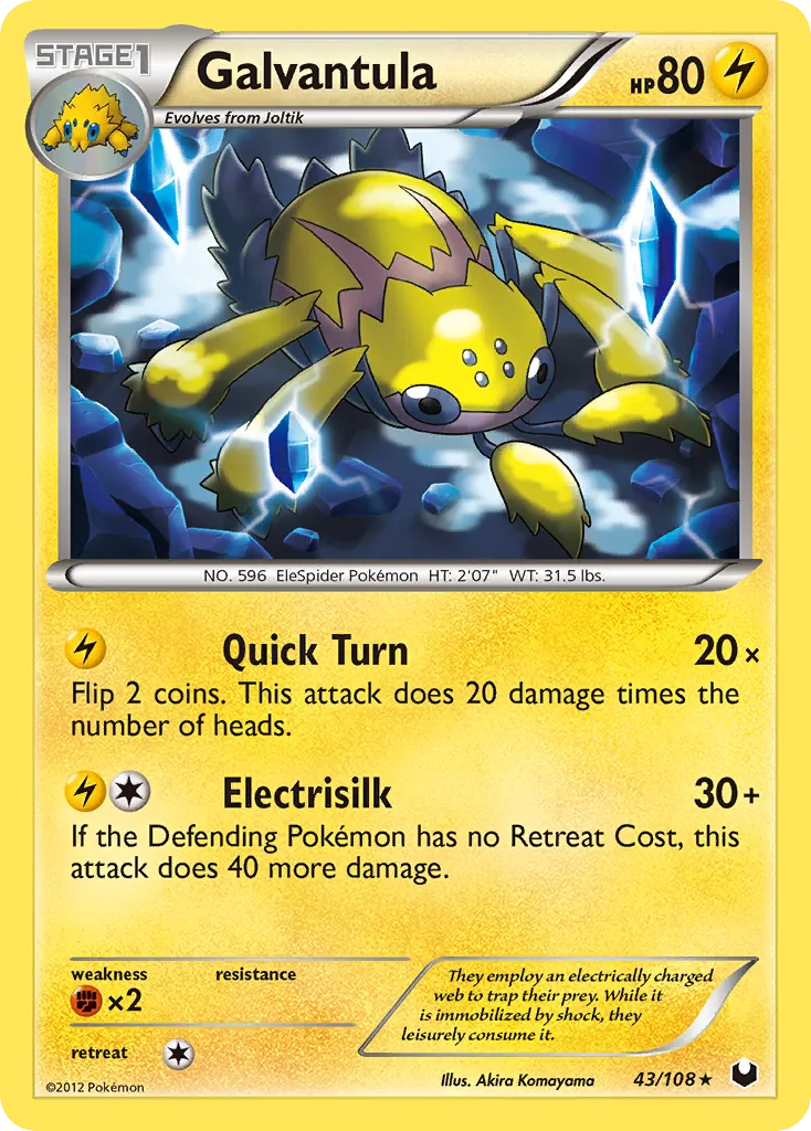 Galvantula — Dark Explorers — Pokemon