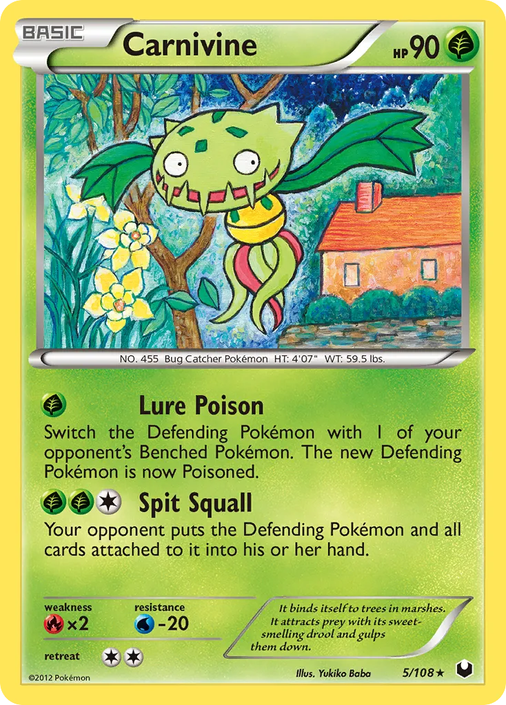 Carnivine — Dark Explorers — Pokemon