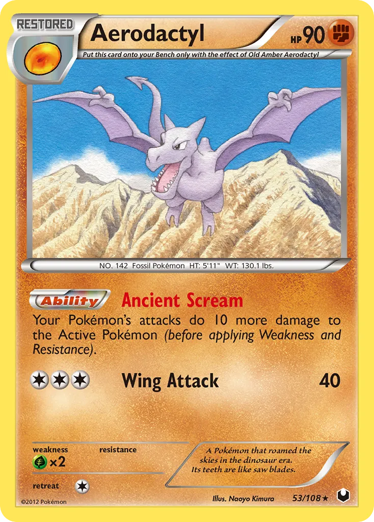 Aerodactyl — Dark Explorers — Pokémon