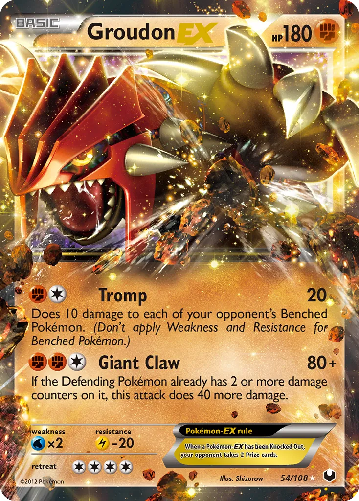 Groudon EX — Dark Explorers — Pokemon