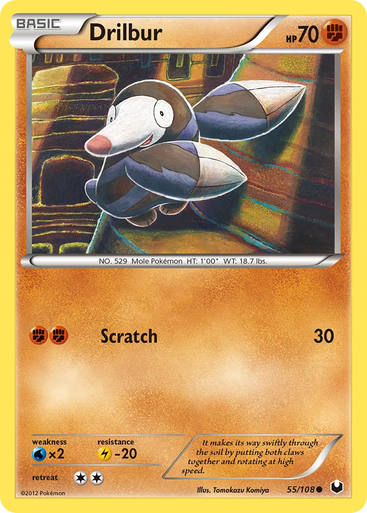 Drilbur — Dark Explorers — Pokemon