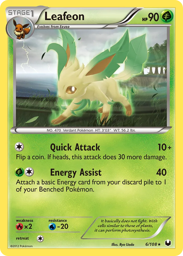 Leafeon — Dark Explorers — Pokemon