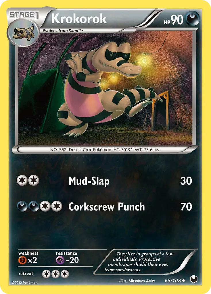 Krokorok — Dark Explorers — Pokemon