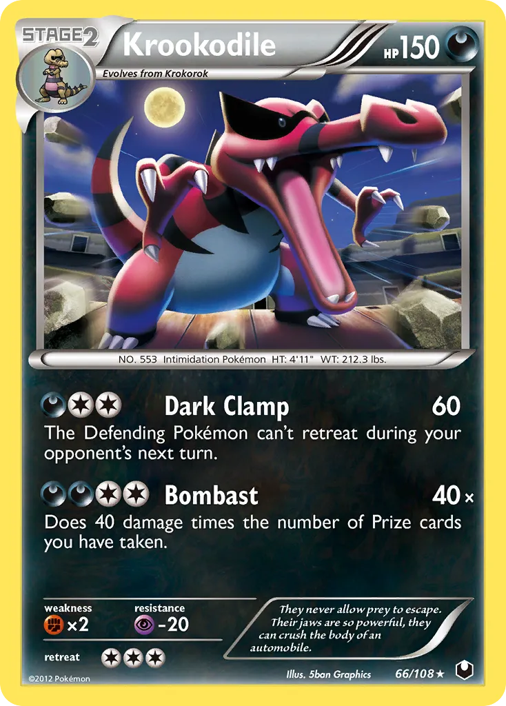 Krookodile — Dark Explorers — Pokemon