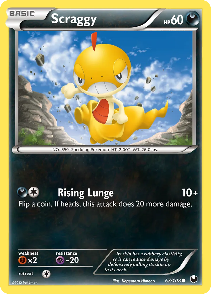 Scraggy — Dark Explorers — Pokemon