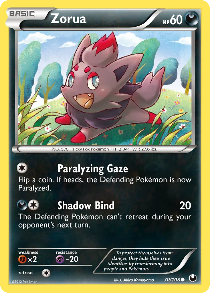 Zorua — Dark Explorers — Pokemon