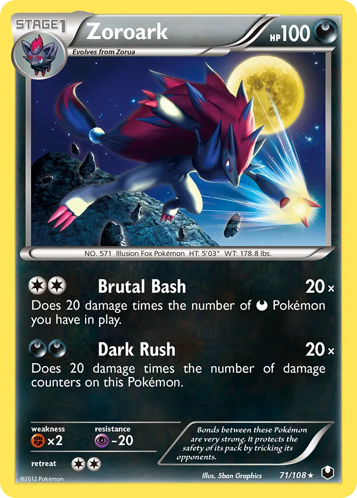 Zoroark — Dark Explorers — Pokemon