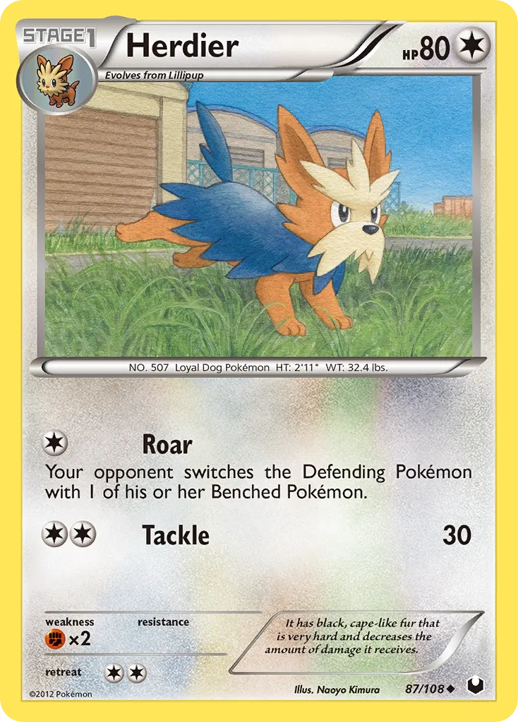 Herdier — Dark Explorers — Pokemon