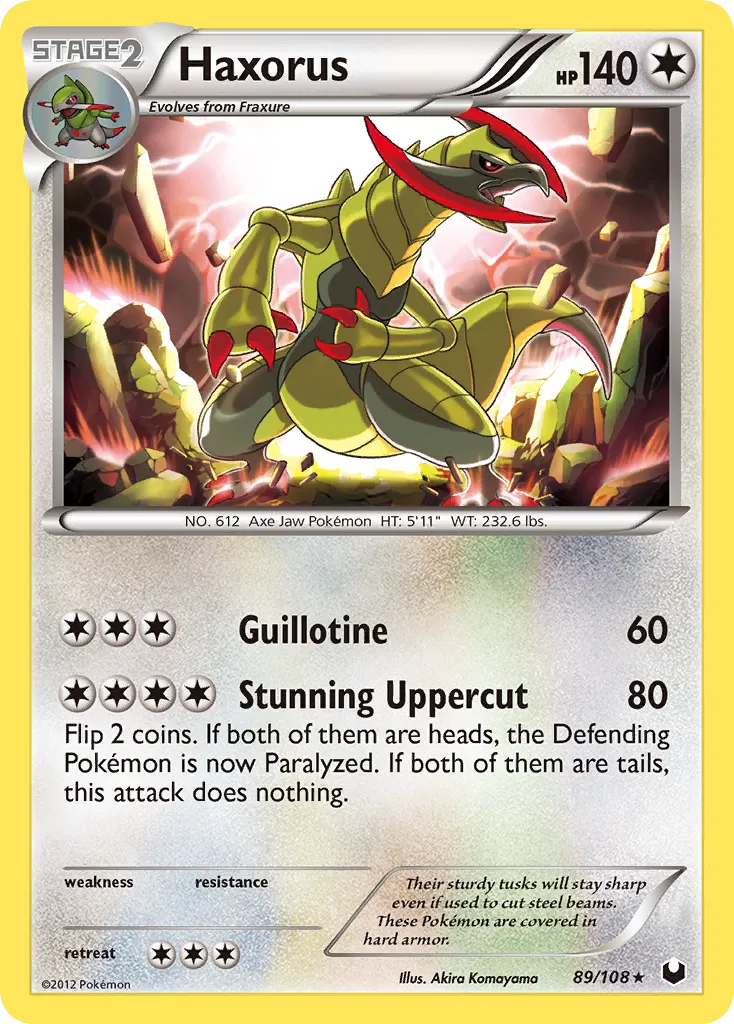 Haxorus — Dark Explorers — Pokemon
