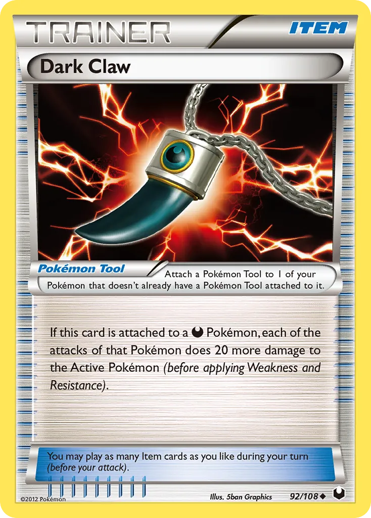 Griffe Obscure — Dark Explorers — Pokemon