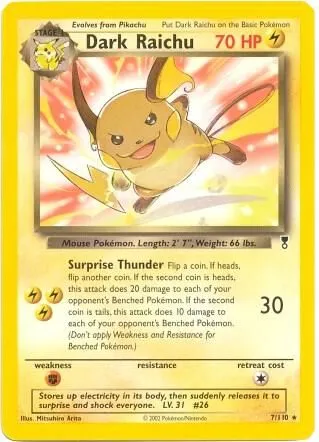 Dark Raichu — Deck Exclusives — Pokemon