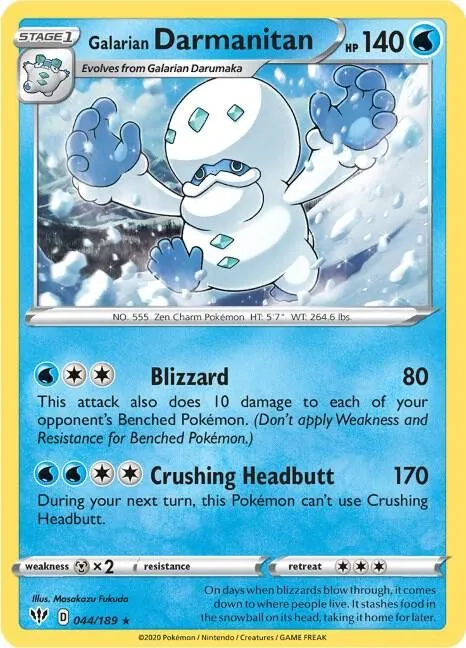Galarian Darmanitan — Deck Exclusives — Pokémon
