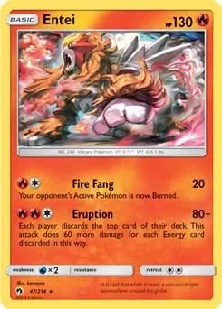 Entei — Deck Exclusives — Pokemon