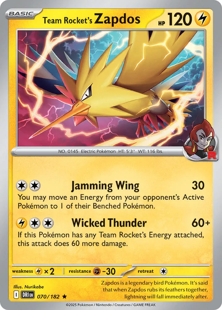 Team Rocket's Zapdos — Deck Exclusives — Pokemon