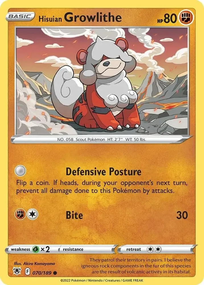 Hisuian Growlithe — Deck Exclusives — Pokemon