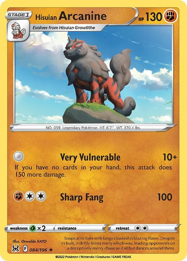 Hisuian Arcanine — Deck Exclusives — Pokemon