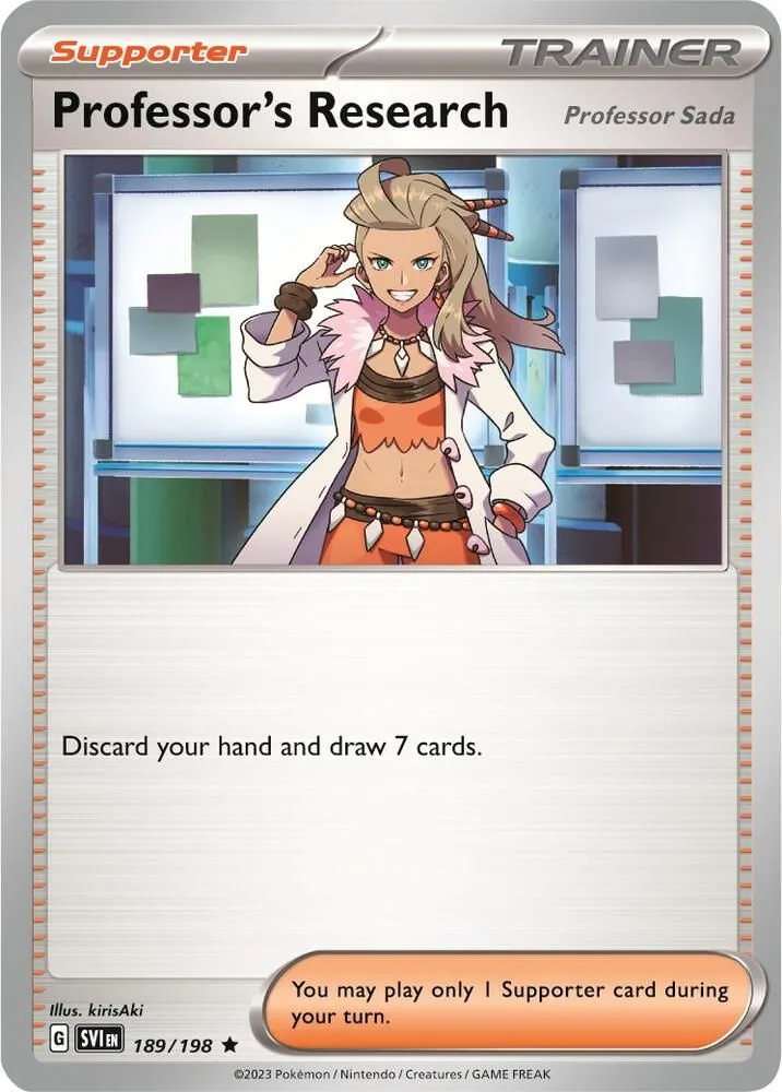 Professor's Research — Deck Exclusives — Pokémon