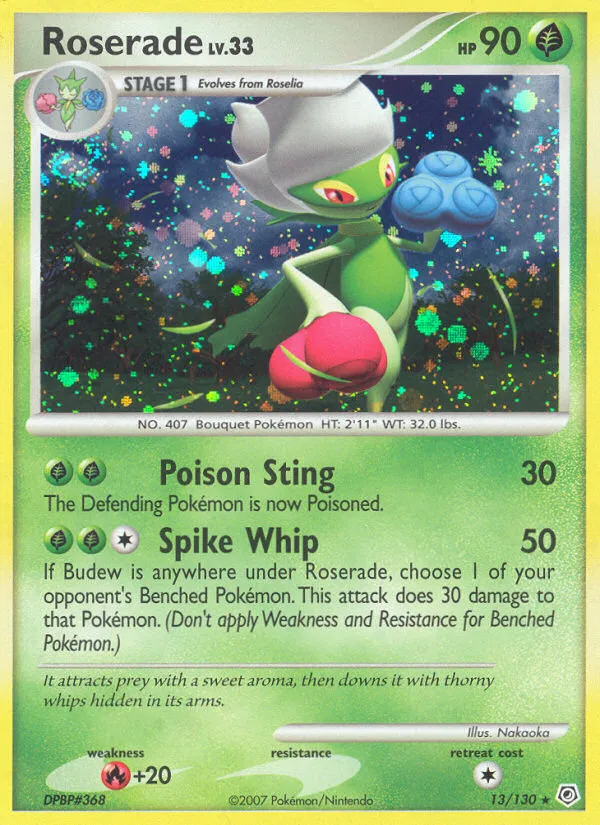 Roserade Lv.33 — Diamond and Pearl — Pokemon