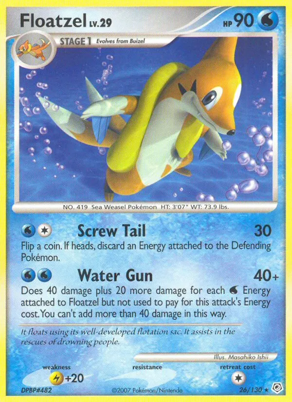 Floatzel — Diamond and Pearl — Pokémon